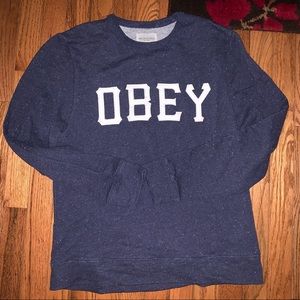 y2k OBEY thin sweatshirt